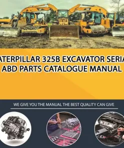 Caterpillar 325B Excavator Serial ABD Parts Catalogue Manual