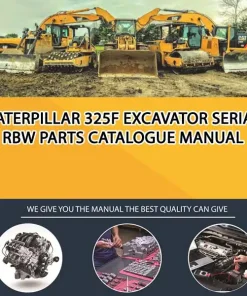 Caterpillar 325F Excavator Serial RBW Parts Catalogue Manual