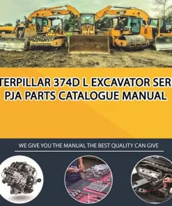 Caterpillar 374D L Excavator Serial PJA Parts Catalogue Manual