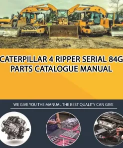 Caterpillar 4 Ripper Serial 84G Parts Catalogue Manual
