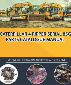 Caterpillar 4 Ripper Serial 85G Parts Catalogue Manual