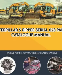 Caterpillar 5 Ripper Serial 62S Parts Catalogue Manual