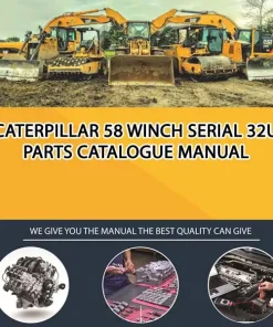 Caterpillar 58 Winch Serial 32U Parts Catalogue Manual