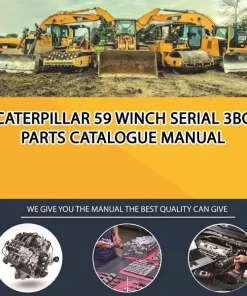 Caterpillar 59 Winch Serial 3BC Parts Catalogue Manual