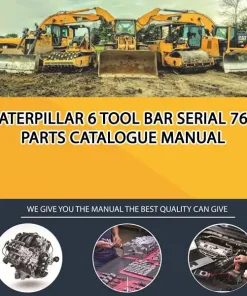 Caterpillar 6 Tool Bar Serial 76C Parts Catalogue Manual