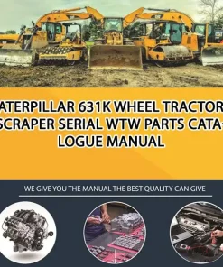 Caterpillar 631K Wheel Tractor-Scraper Serial WTW Parts Catalogue Manual