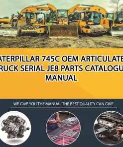 Caterpillar 745C Oem Articulated Truck Serial JE8 Parts Catalogue Manual
