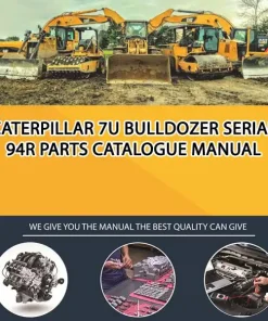 Caterpillar 7U Bulldozer Serial 94R Parts Catalogue Manual