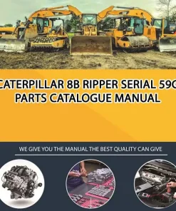 Caterpillar 8B Ripper Serial 59G Parts Catalogue Manual