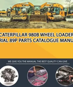 Caterpillar 980B Wheel Loader Serial 89P Parts Catalogue Manual