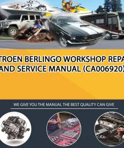 Citroen Berlingo Workshop Repair And Service Manual (CA006920)