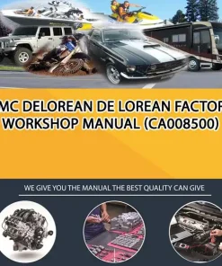 Dmc Delorean De Lorean Factory Workshop Manual (CA008500)