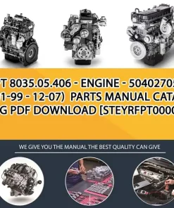 FPT 8035.05.406 - Engine - 504027055 (01-99 - 12-07) Parts Manual Catalog PDF Download