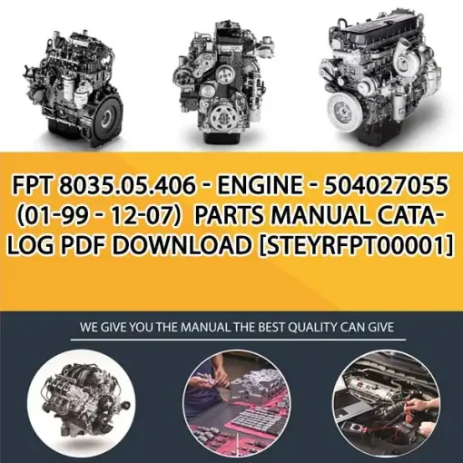 FPT 8035.05.406 - Engine - 504027055 (01-99 - 12-07) Parts Manual Catalog PDF Download