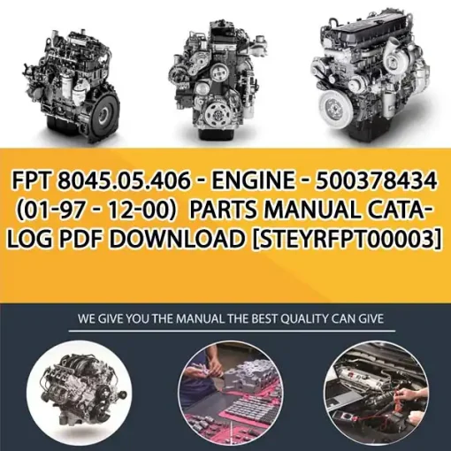 FPT 8045.05.406 - Engine - 500378434 (01-97 - 12-00) Parts Manual Catalog PDF Download