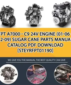 FPT A7000 - C9 24V Engine (01-06 - 12-09) Sugar Cane Parts Manual Catalog PDF Download