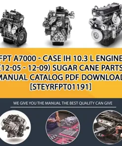 FPT A7000 - Case Ih 10.3 L Engine (12-05 - 12-09) Sugar Cane Parts Manual Catalog PDF Download