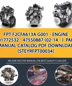 FPT F2Cfa613A G001 - Engine 5801772532 - 47550887 (02-14 - ) Parts Manual Catalog PDF Download