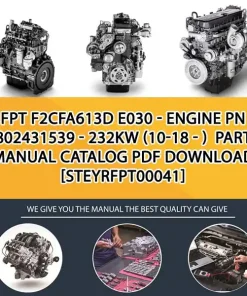 FPT F2Cfa613D E030 - Engine Pn 5802431539 - 232Kw (10-18 - ) Parts Manual Catalog PDF Download