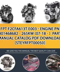 FPT F2Cfa613T E003 - Engine Pn 5801468682 - 265Kw (07-18 - ) Parts Manual Catalog PDF Download