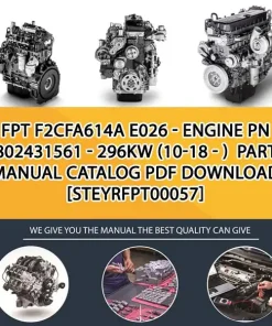 FPT F2Cfa614A E026 - Engine Pn 5802431561 - 296Kw (10-18 - ) Parts Manual Catalog PDF Download