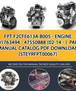 FPT F2Cfe613A B005 - Engine 5801763494 - 47550888 (02-14 - ) Parts Manual Catalog PDF Download