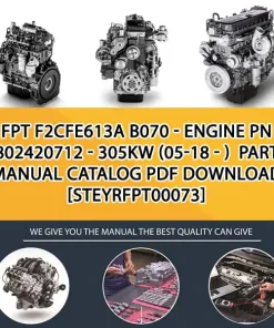 FPT F2Cfe613A B070 - Engine Pn 5802420712 - 305Kw (05-18 - ) Parts Manual Catalog PDF Download