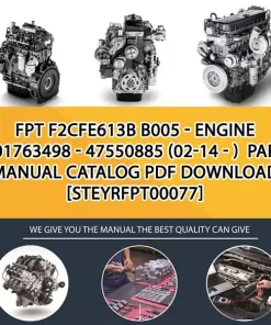 FPT F2Cfe613B B005 - Engine 5801763498 - 47550885 (02-14 - ) Parts Manual Catalog PDF Download