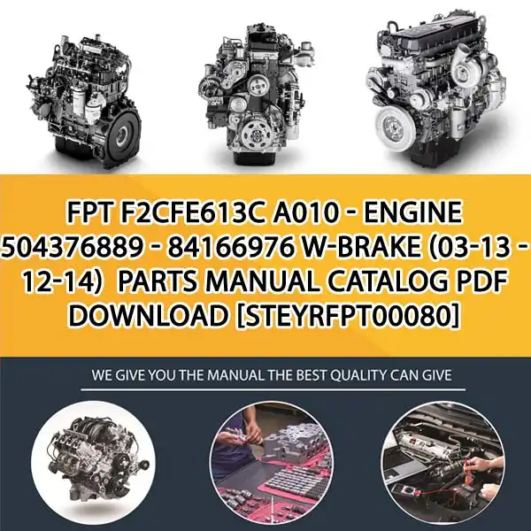 FPT F2Cfe613C A010 - Engine 504376889 - 84166976 W-Brake (03-13 - 12-14) Parts Manual Catalog PDF Download