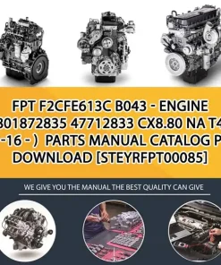 FPT F2Cfe613C B043 - Engine 5801872835 47712833 Cx8.80 Na T4B (01-16 - ) Parts Manual Catalog PDF Download