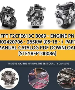 FPT F2Cfe613C B069 - Engine Pn 5802420706 - 265Kw (05-18 - ) Parts Manual Catalog PDF Download