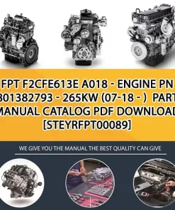FPT F2Cfe613E A018 - Engine Pn 5801382793 - 265Kw (07-18 - ) Parts Manual Catalog PDF Download