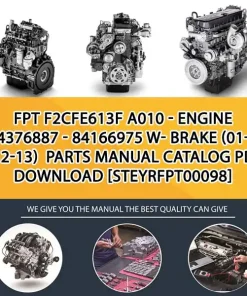 FPT F2Cfe613F A010 - Engine 504376887 - 84166975 W- Brake (01-11 - 12-13) Parts Manual Catalog PDF Download