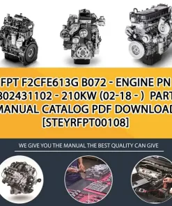 FPT F2Cfe613G B072 - Engine Pn 5802431102 - 210Kw (02-18 - ) Parts Manual Catalog PDF Download