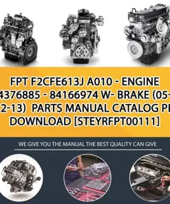 FPT F2Cfe613J A010 - Engine 504376885 - 84166974 W- Brake (05-10 - 12-13) Parts Manual Catalog PDF Download