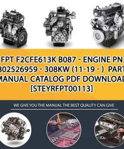 FPT F2Cfe613K B087 - Engine Pn 5802526959 - 308Kw (11-19 - ) Parts Manual Catalog PDF Download