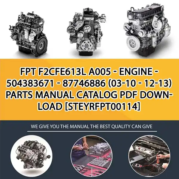 FPT F2Cfe613L A005 - Engine - 504383671 - 87746886 (03-10 - 12-13) Parts Manual Catalog PDF Download