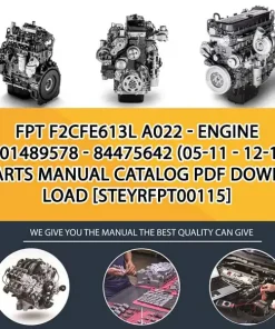 FPT F2Cfe613L A022 - Engine 5801489578 - 84475642 (05-11 - 12-13) Parts Manual Catalog PDF Download