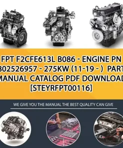 FPT F2Cfe613L B086 - Engine Pn 5802526957 - 275Kw (11-19 - ) Parts Manual Catalog PDF Download