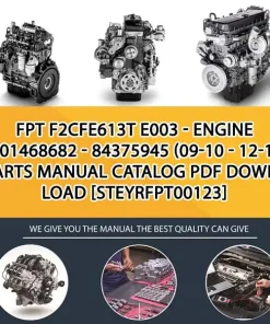 FPT F2Cfe613T E003 - Engine 5801468682 - 84375945 (09-10 - 12-13) Parts Manual Catalog PDF Download