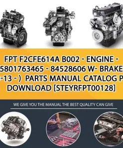 FPT F2Cfe614A B002 - Engine - 5801763465 - 84528606 W- Brake (03-13 - ) Parts Manual Catalog PDF Download