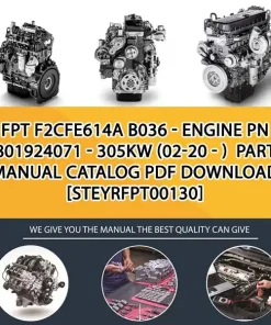 FPT F2Cfe614A B036 - Engine Pn 5801924071 - 305Kw (02-20 - ) Parts Manual Catalog PDF Download