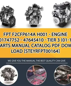 FPT F2Cfp614A H001 - Engine 5801747752 - 47645410 - Tier 3 (01-15 - ) Parts Manual Catalog PDF Download