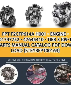 FPT F2Cfp614A H001 - Engine - 5801747752 - 47645410 - Tier 3 (09-15 - ) Parts Manual Catalog PDF Download