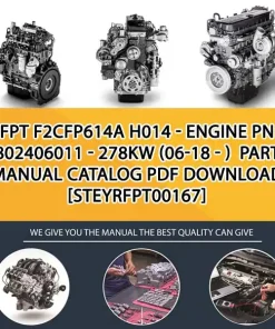 FPT F2Cfp614A H014 - Engine Pn 5802406011 - 278Kw (06-18 - ) Parts Manual Catalog PDF Download