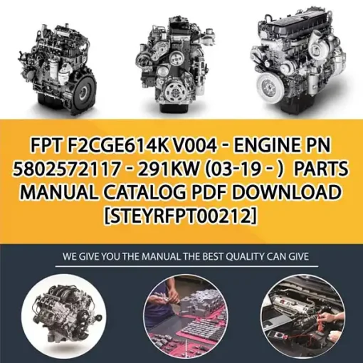 FPT F2Cge614K V004 - Engine Pn 5802572117 - 291Kw (03-19 - ) Parts Manual Catalog PDF Download