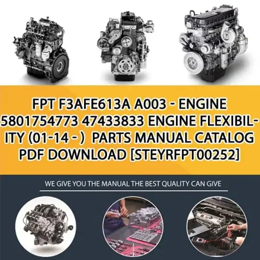 FPT F3Afe613A A003 - Engine 5801754773 47433833 Engine Flexibility (01-14 - ) Parts Manual Catalog PDF Download