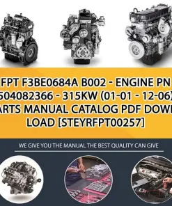 FPT F3Be0684A B002 - Engine Pn 504082366 - 315Kw (01-01 - 12-06) Parts Manual Catalog PDF Download