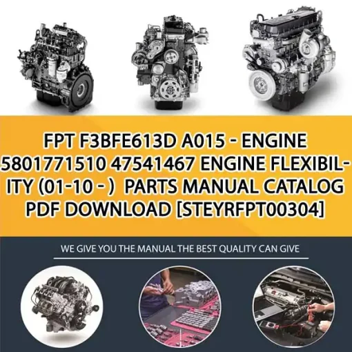 FPT F3Bfe613D A015 - Engine 5801771510 47541467 Engine Flexibility (01-10 - ) Parts Manual Catalog PDF Download
