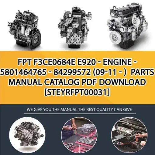 FPT F3Ce0684E E920 - Engine - 5801464765 - 84299572 (09-11 - ) Parts Manual Catalog PDF Download